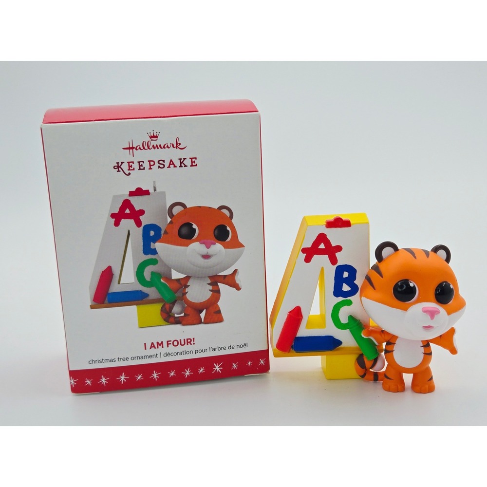 Hallmark Keepsake 2016 I Am Four! Tiger 4th Birthday Christmas Ornament QG01419